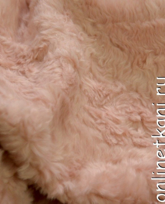 Ткань Искусственный мех 0255 цвет розовый картинка 2