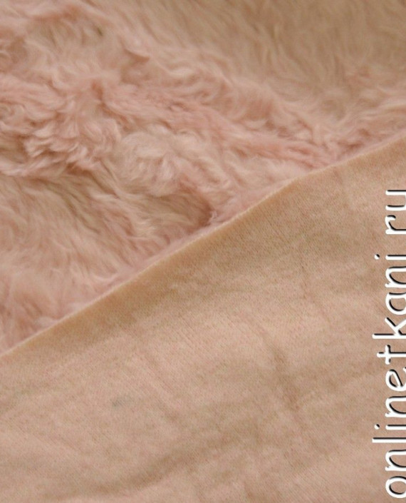 Ткань Искусственный мех 0255 цвет розовый картинка 1