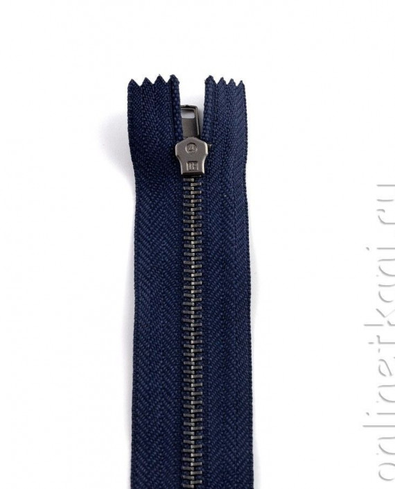 Молния джинсовая металл 18 см 18013 цвет синий картинка 2