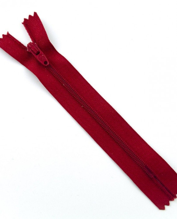 Молния 12 см пластик, неразъемная 0501 цвет бордовый картинка