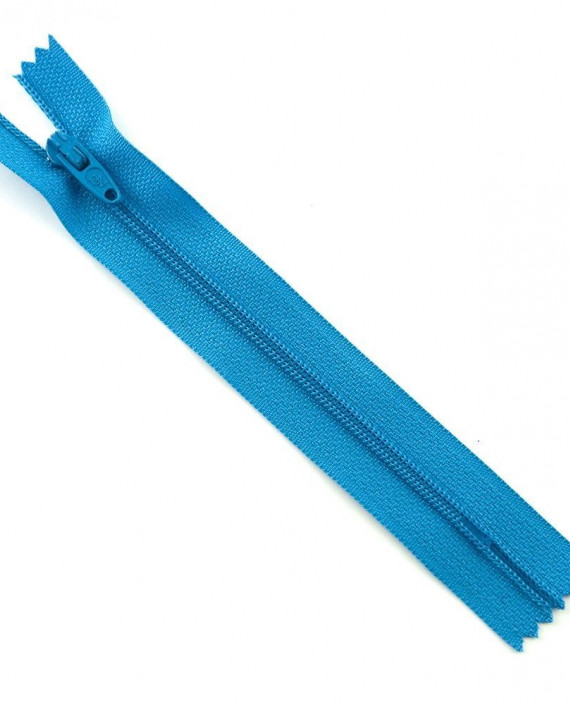 Молния 12 см пластик, неразъемная 0509 цвет голубой картинка