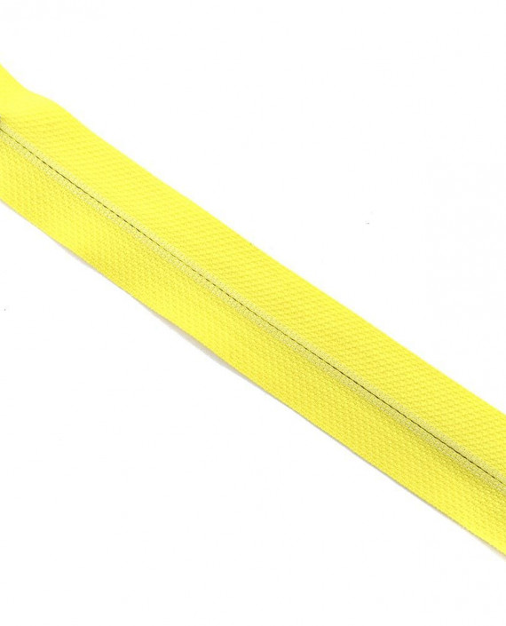 Молния 18 см пластик, неразъемная, декоративная 0656 цвет желтый картинка 2