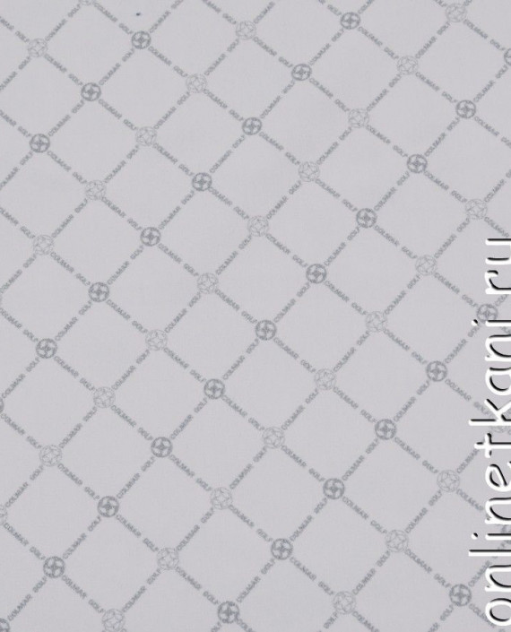 Ткань Неопрен 005 цвет белый геометрический картинка 2