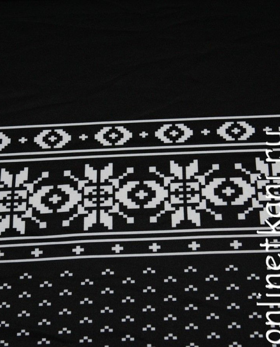 Ткань Неопрен 009 цвет черный абстрактный картинка