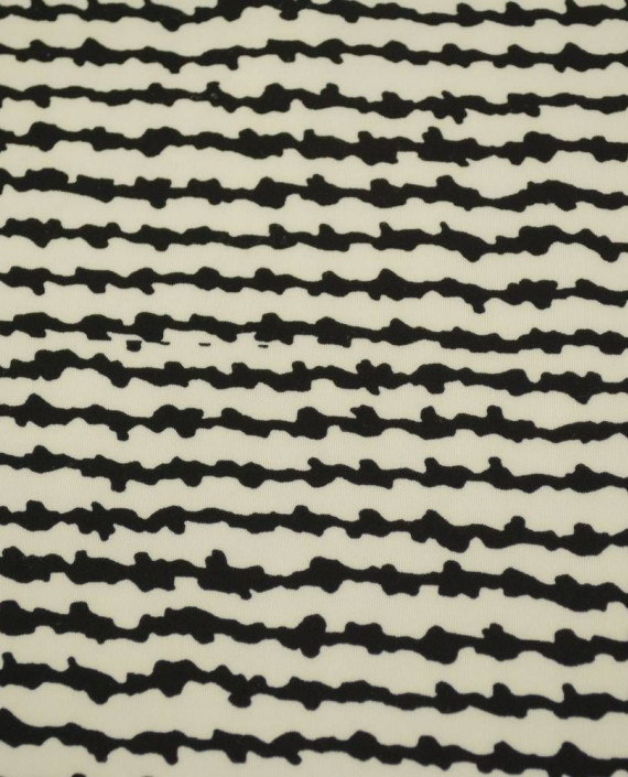 Ткань Неопрен Принтованный 156 цвет белый в полоску картинка
