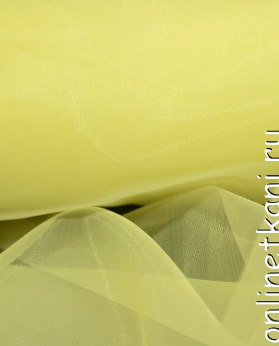 Ткань Органза 082 цвет желтый картинка 1