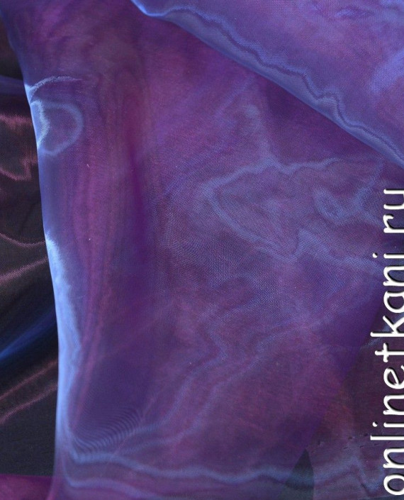 Ткань Органза 017 цвет фиолетовый картинка 2
