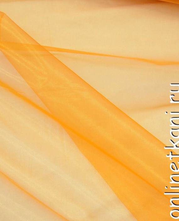 Ткань Органза 021 цвет оранжевый картинка 1