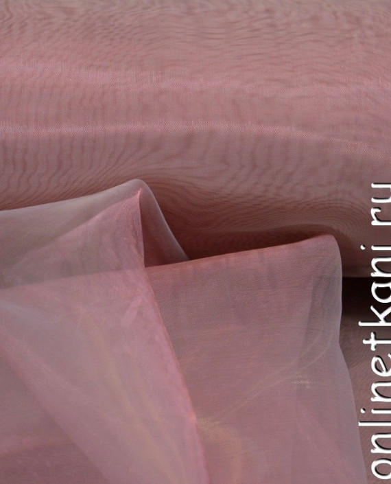Ткань Органза 045 цвет розовый картинка 1