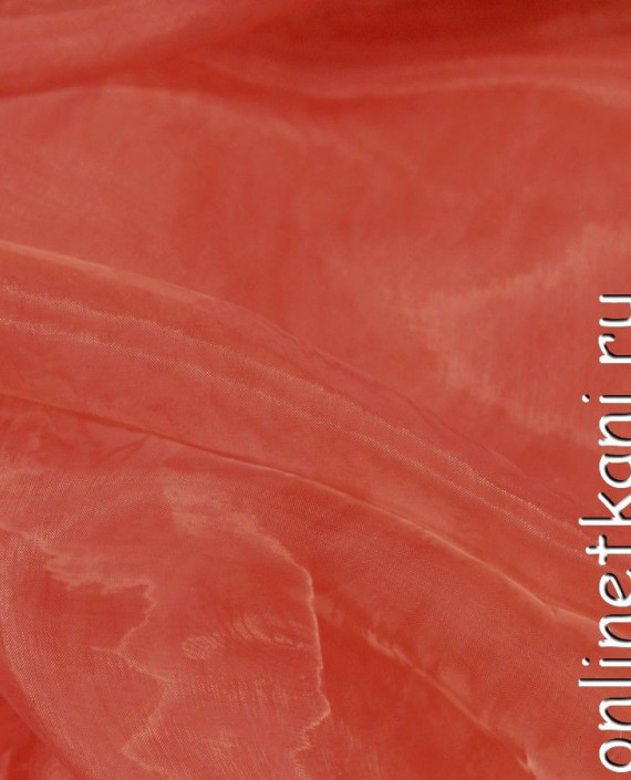 Ткань Органза 058 цвет оранжевый картинка 1