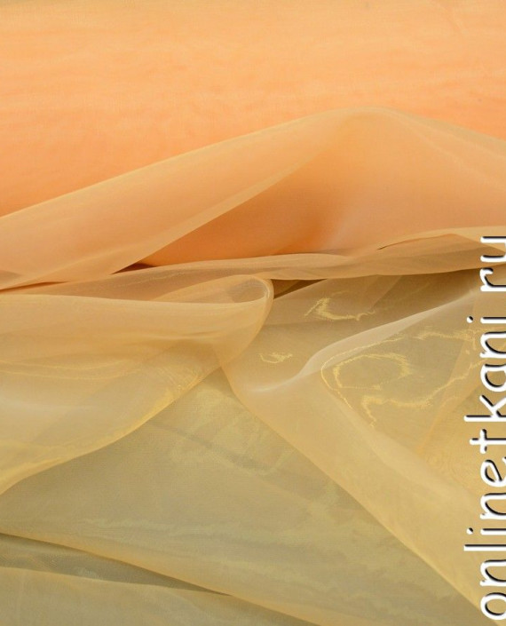 Ткань Органза 061 цвет оранжевый картинка
