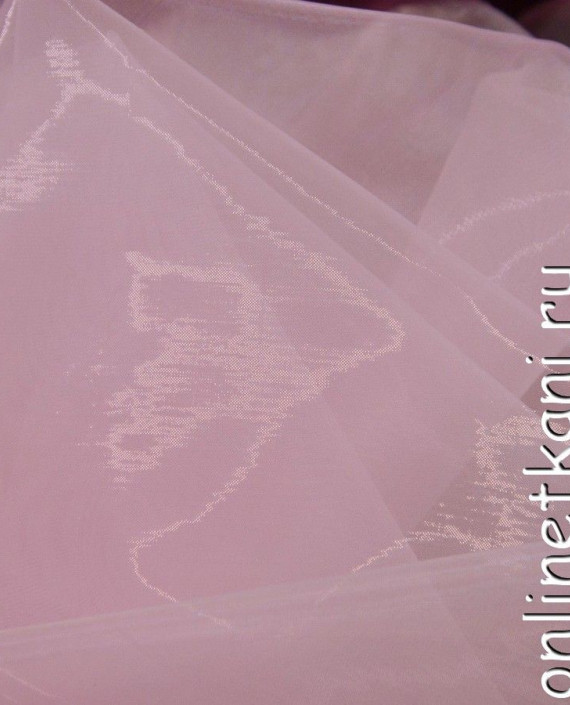 Ткань Органза 069 цвет розовый картинка 1