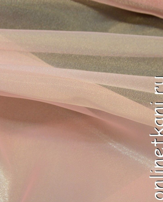Ткань Органза 076 цвет розовый картинка