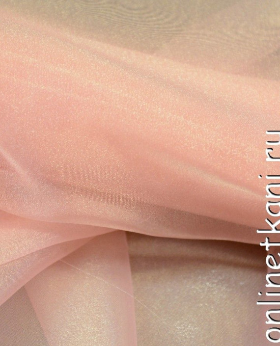 Ткань Органза 076 цвет розовый картинка 1