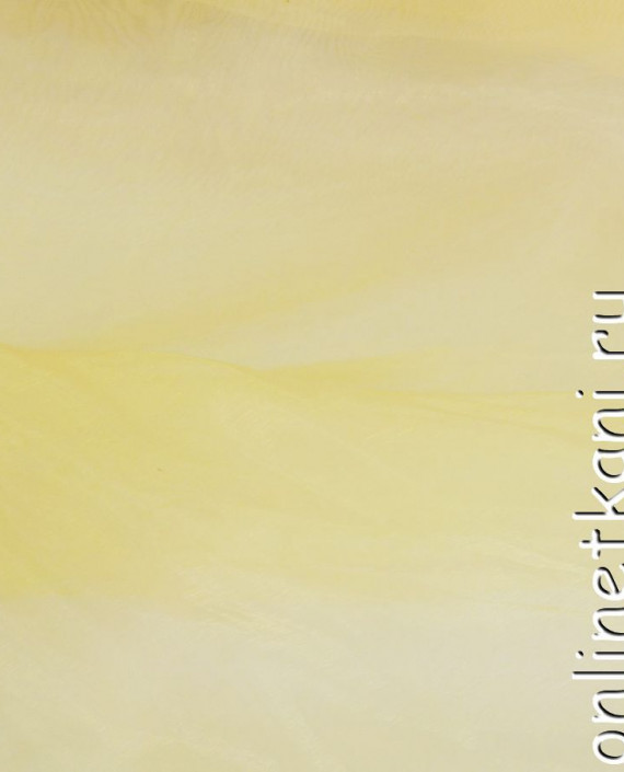 Ткань Органза "Мамба" 086 цвет желтый картинка