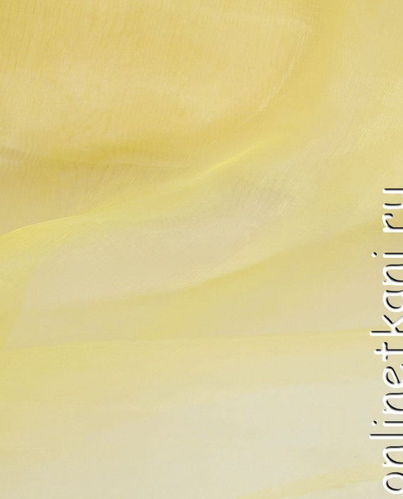 Ткань Органза "Мамба" 086 цвет желтый картинка 2
