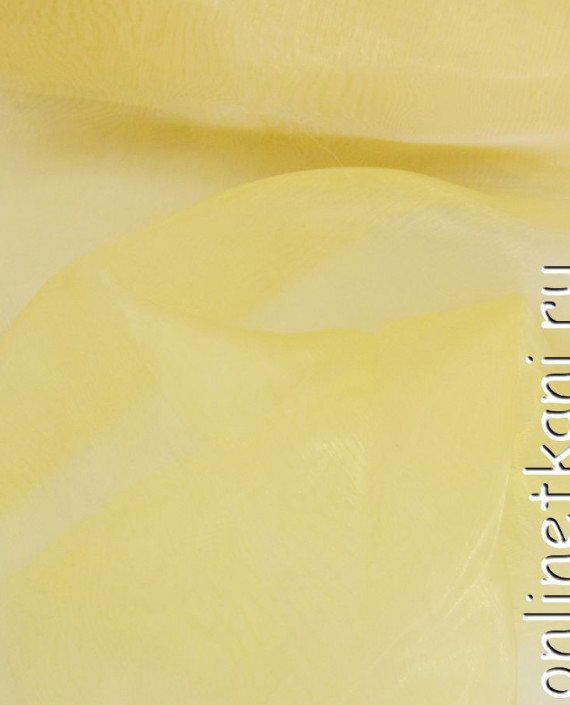 Ткань Органза "Мамба" 086 цвет желтый картинка 1