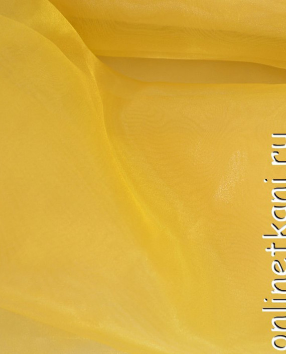 Ткань Органза "Мидика" 090 цвет желтый картинка