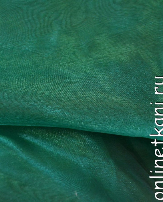 Ткань Органза "Намжу" 096 цвет зеленый картинка