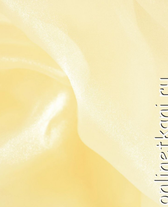 Ткань Органза "Нянжи" 099 цвет желтый картинка 2