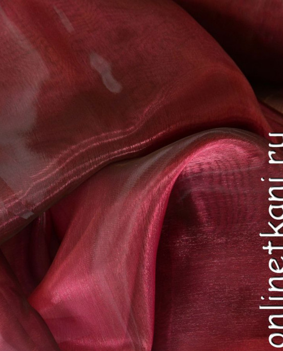 Ткань Органза "Намодин" 101 цвет бордовый картинка