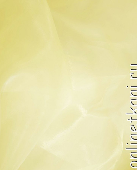 Ткань Органза "Падайн" 102 цвет желтый картинка