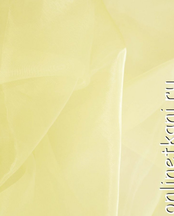 Ткань Органза "Падайн" 102 цвет желтый картинка 2