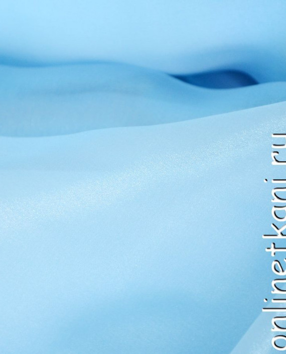 Ткань Органза "Дунхэй" 107 цвет голубой картинка 1