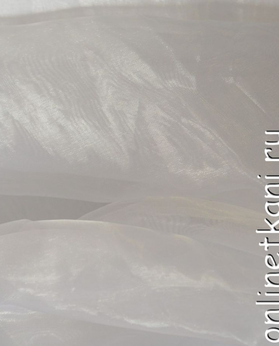 Ткань Органза "Динка" 108 цвет белый картинка