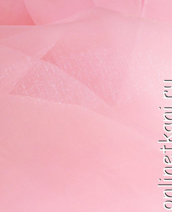 Ткань Органза "Танмей" 117 цвет розовый картинка 1