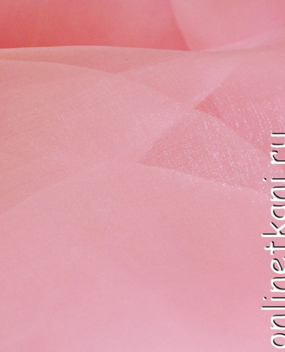 Ткань Органза "Танмей" 117 цвет розовый картинка 2