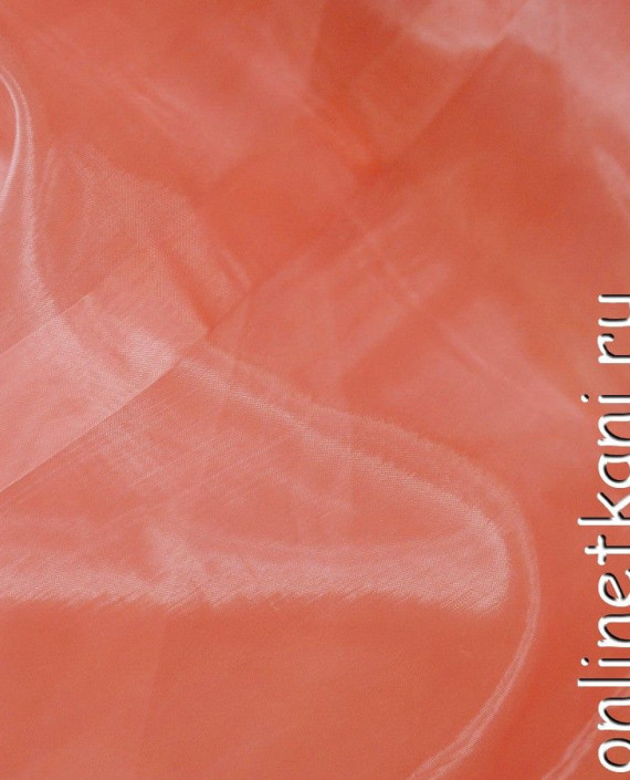 Ткань Органза "Танпу" 118 цвет оранжевый картинка