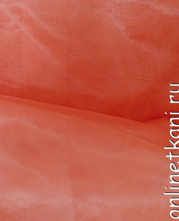Ткань Органза "Танпу" 118 цвет оранжевый картинка 2