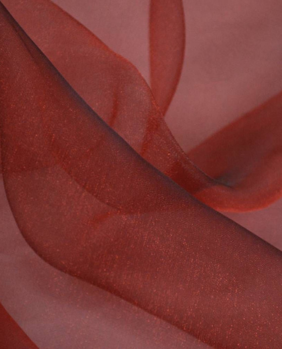 Ткань Органза 120 цвет бордовый картинка