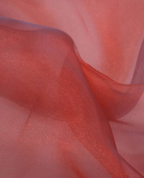 Ткань Органза 123 цвет красный картинка