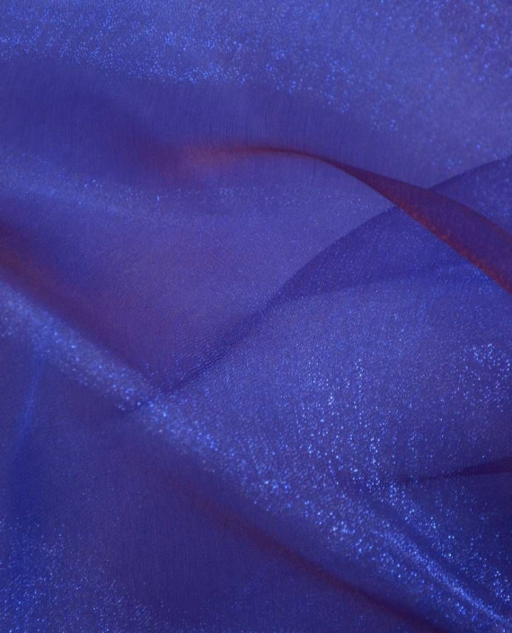 Ткань Органза Снежок 126 цвет синий картинка