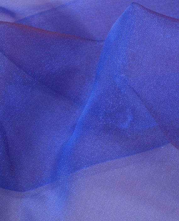 Ткань Органза Снежок 126 цвет синий картинка 1