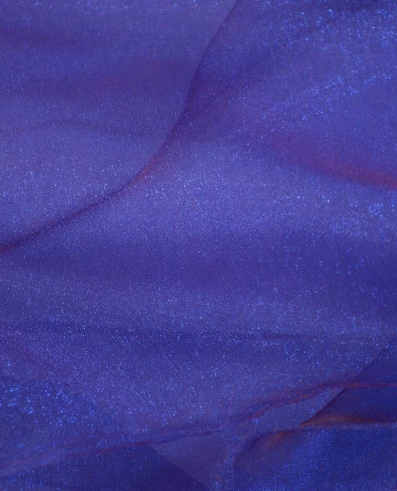 Ткань Органза Снежок 126 цвет синий картинка 2
