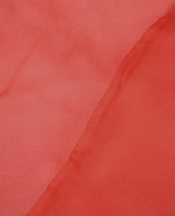 Ткань Органза Снежок 127 цвет красный картинка 2