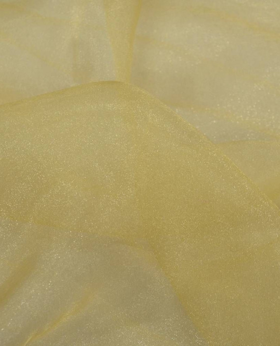Ткань Органза Снежок 131 цвет желтый картинка