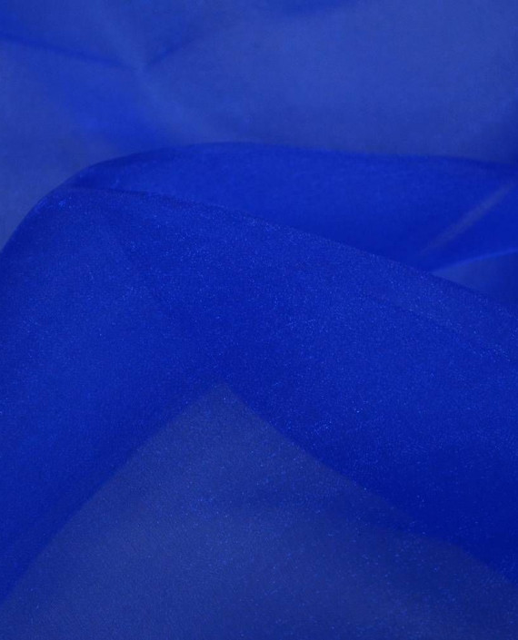 Ткань Органза Снежок 132 цвет синий картинка