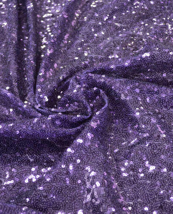 Ткань Сетка с пайетками 0017 цвет фиолетовый картинка