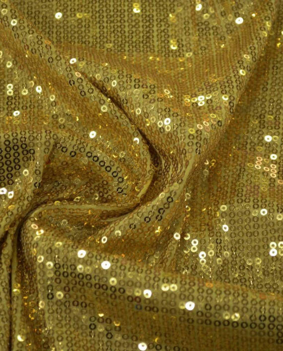 Ткань Трикотаж с пайетками 0018 цвет золотой картинка