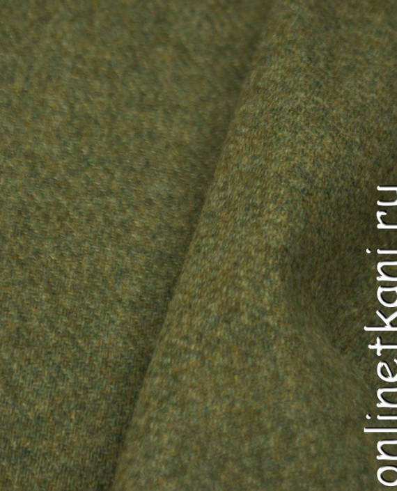 Ткань Пальтово-костюмная 1087 цвет хаки картинка 2