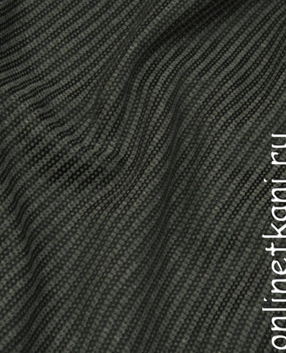 Ткань Костюмная 1095 цвет серый в полоску картинка