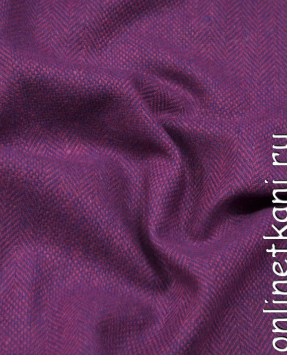 Ткань Пальтово-костюмная 1102 цвет фиолетовый картинка