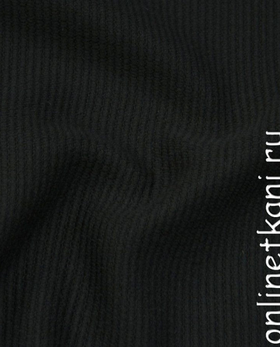 Ткань Пальтовая 1110 цвет черный в полоску картинка