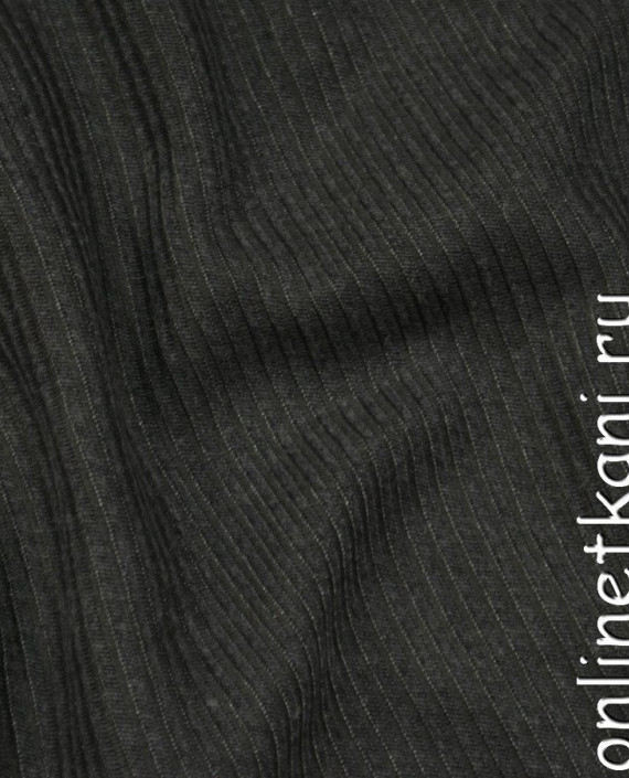 Ткань Костюмная 1128 цвет серый в полоску картинка