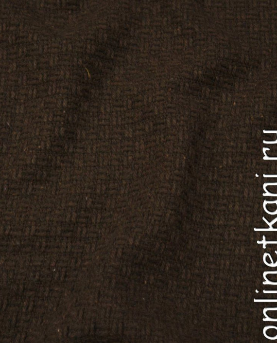 Ткань Пальтовая 1140 цвет коричневый в клетку картинка
