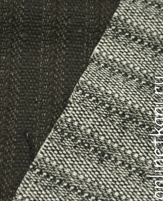 Ткань Пальтово-костюмная 1146 цвет коричневый геометрический картинка